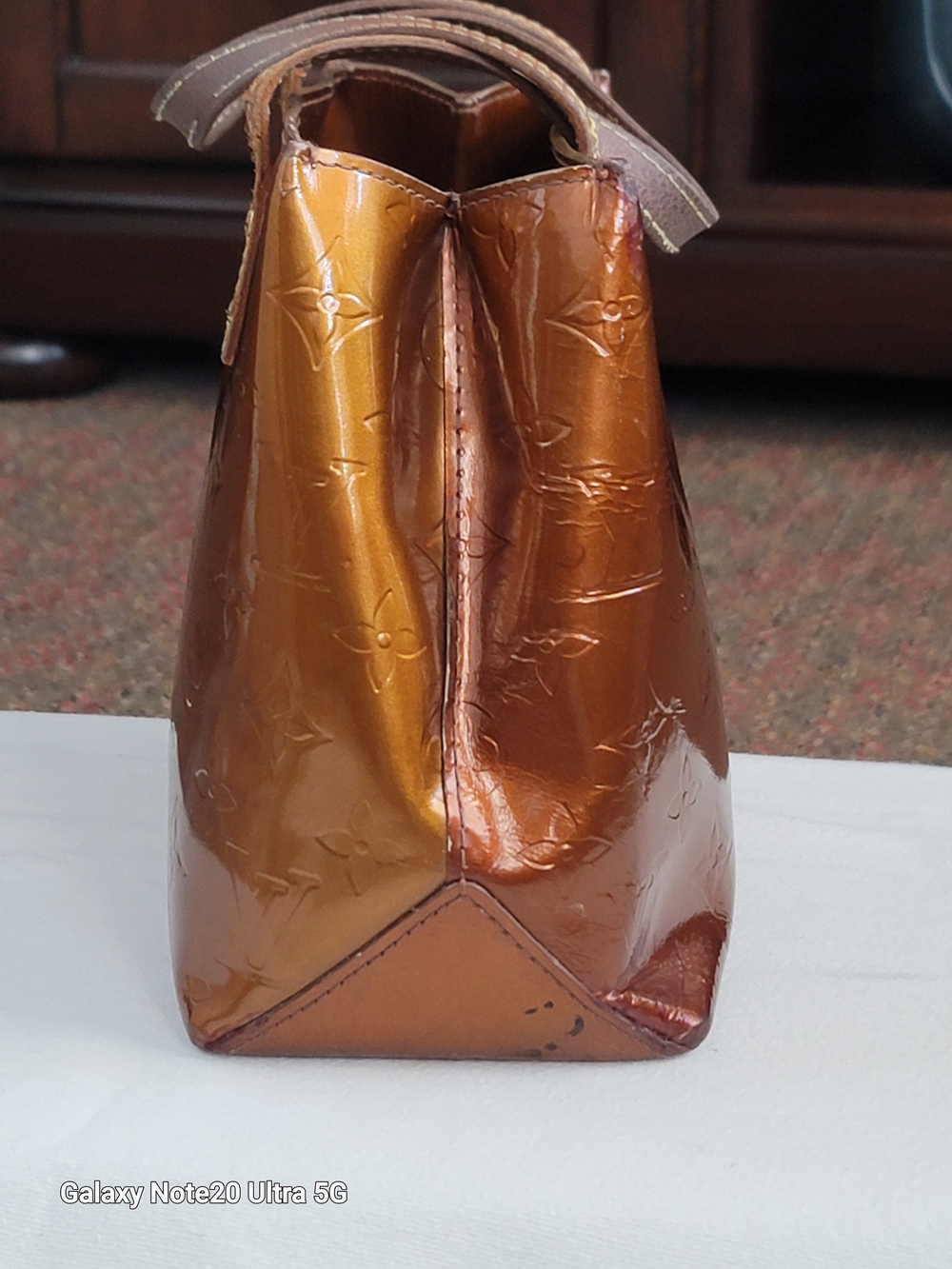 Louis Vuitton Vernis Brown Monogram Alma-Style Tote - Picture 5 of 15